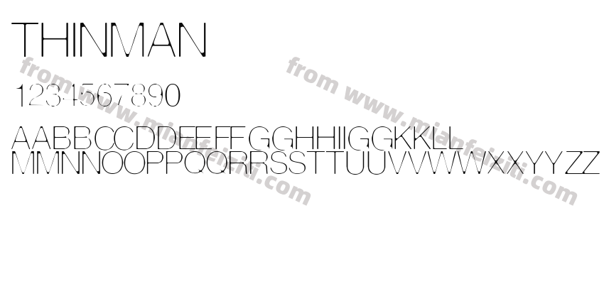 ThinMan字体预览