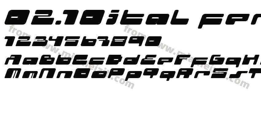 02.10ital fenotype字体预览