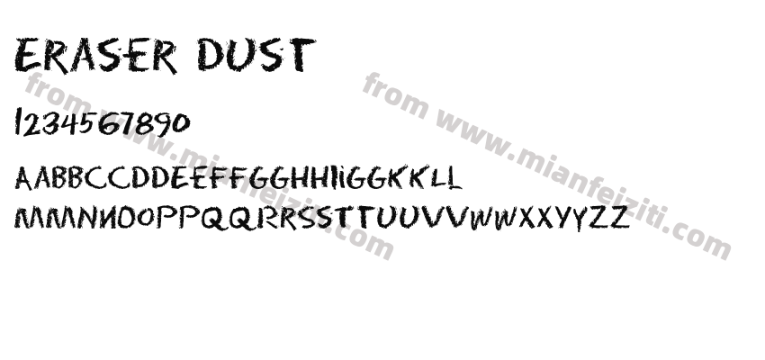 Eraser Dust字体预览