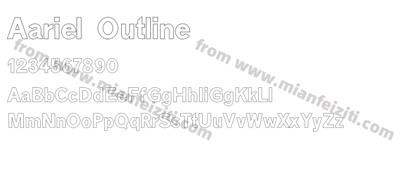 Aariel Outline预览图2