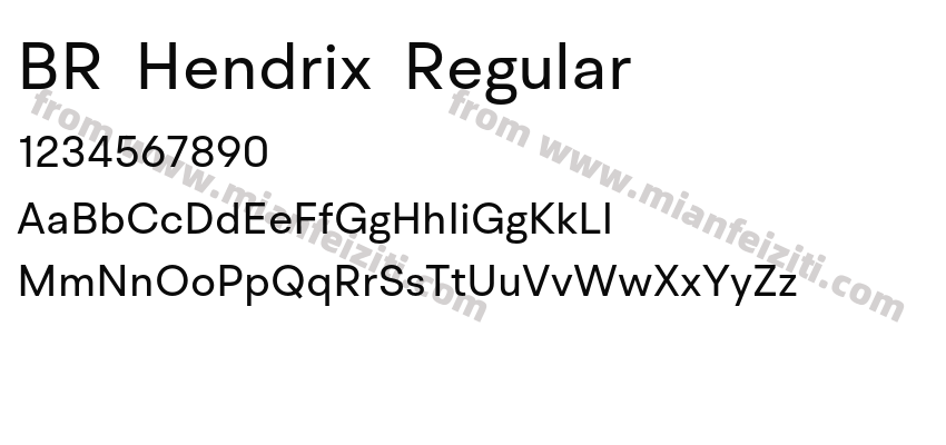 BR Hendrix Regular预览图2