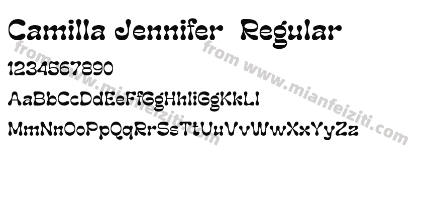 Camilla Jennifer Regular预览图2