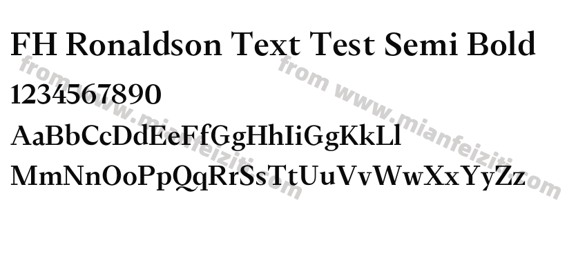 FH Ronaldson Text Test Semibold预览图2
