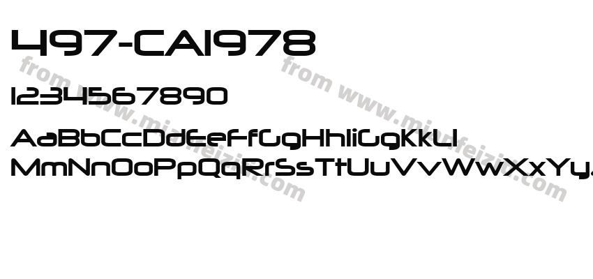 497-CAI978字体预览