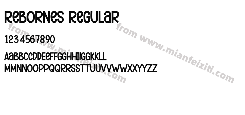 Rebornes Regular预览图2