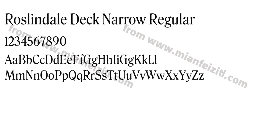 Roslindale Deck Narrow Regular预览图2