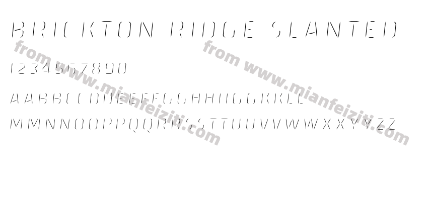 Brickton Ridge Slanted预览图2