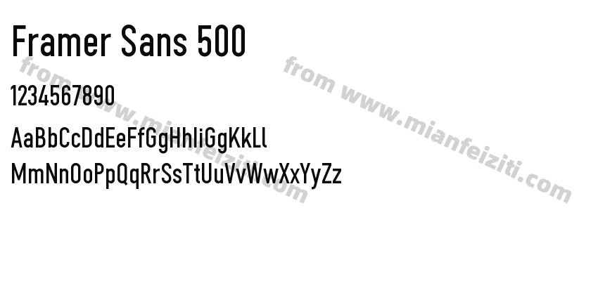 Framer Sans 500预览图2