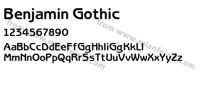 Benjamin Gothic预览图2