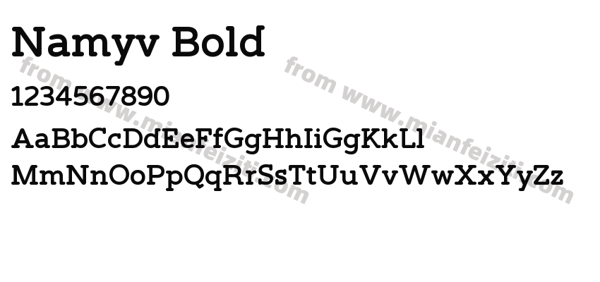 Namyv Bold预览图2