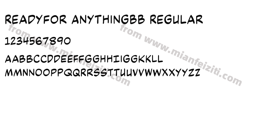Readyfor AnythingBB Regular预览图2