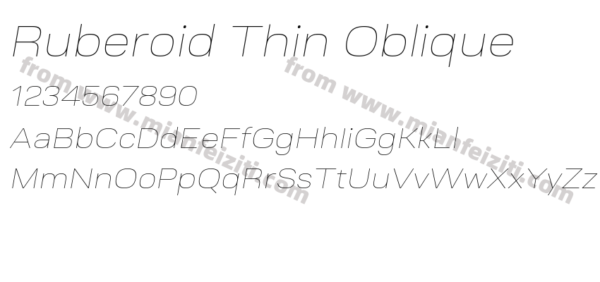 Ruberoid Thin Oblique预览图2
