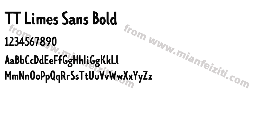 TT Limes Sans Bold预览图2