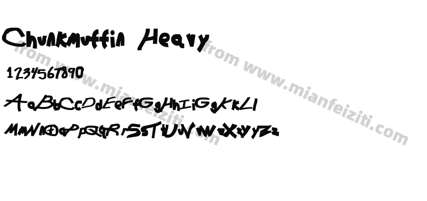 Chunkmuffin Heavy字体预览