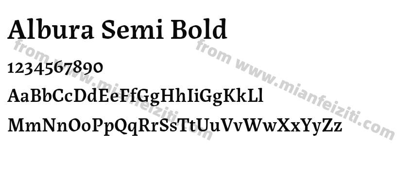Albura Semi Bold预览图2
