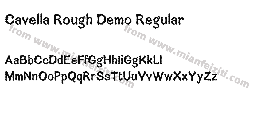 Cavella Rough Demo Regular预览图2