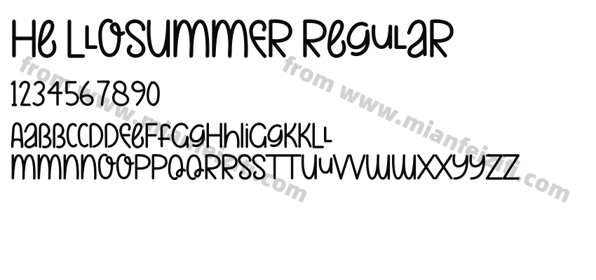 He LloSUMMER Regular预览图2