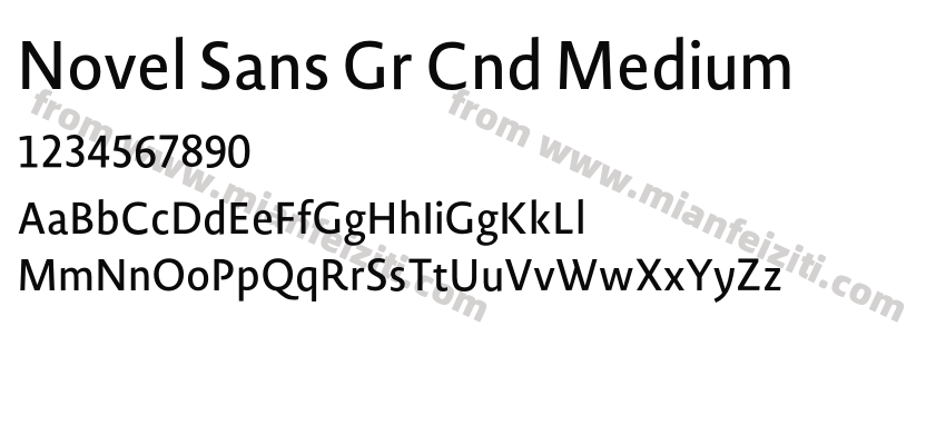 Novel Sans Gr Cnd Medium预览图2