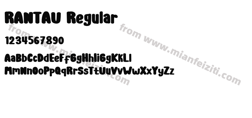 RANTAU Regular预览图2
