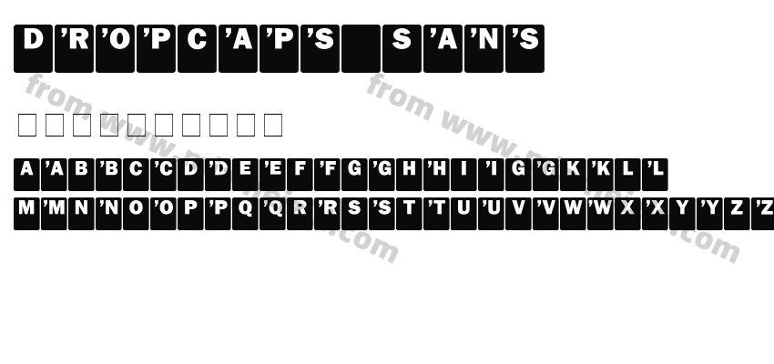 DropCaps Sans字体预览