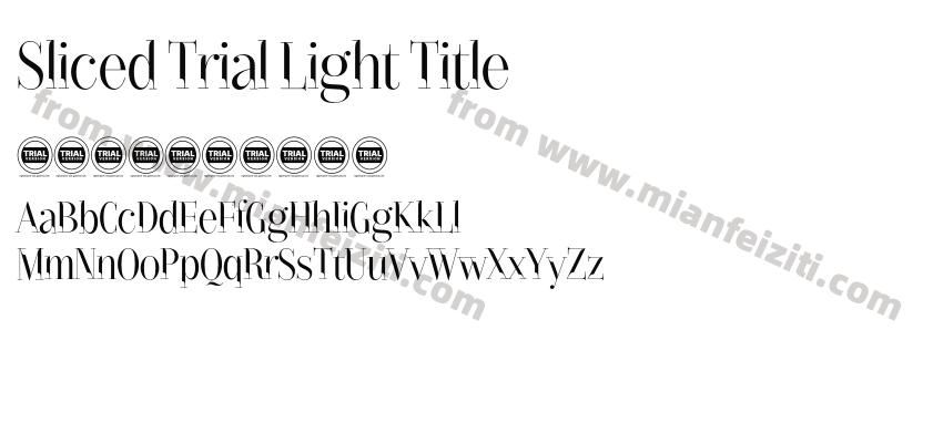 Sliced Trial Light Title预览图2