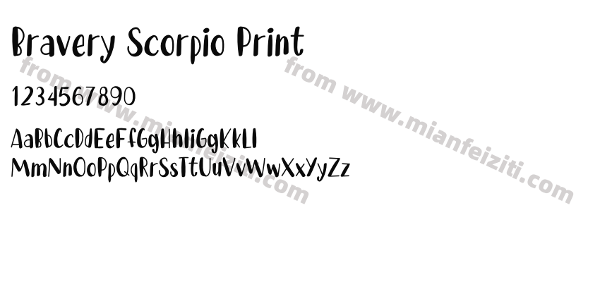 Bravery Scorpio Print预览图2