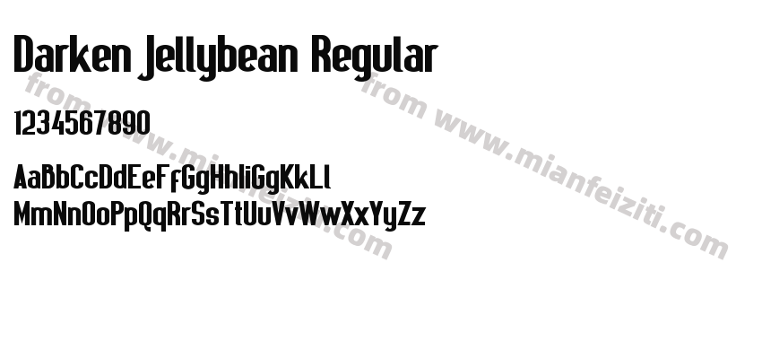 Darken Jellybean Regular预览图2