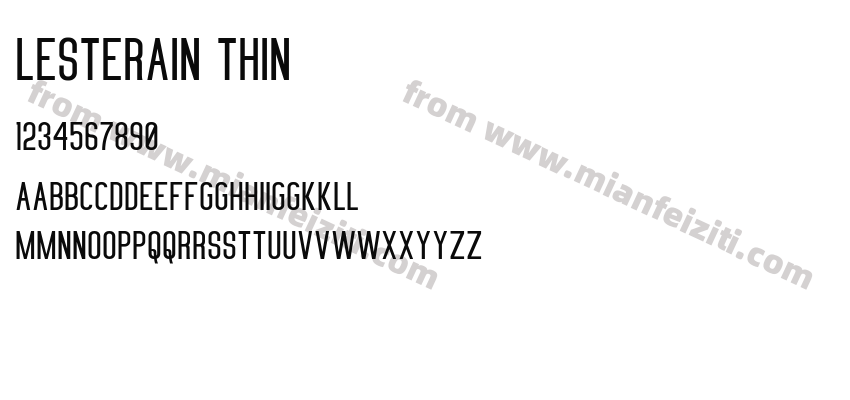 Lesterain Thin预览图2