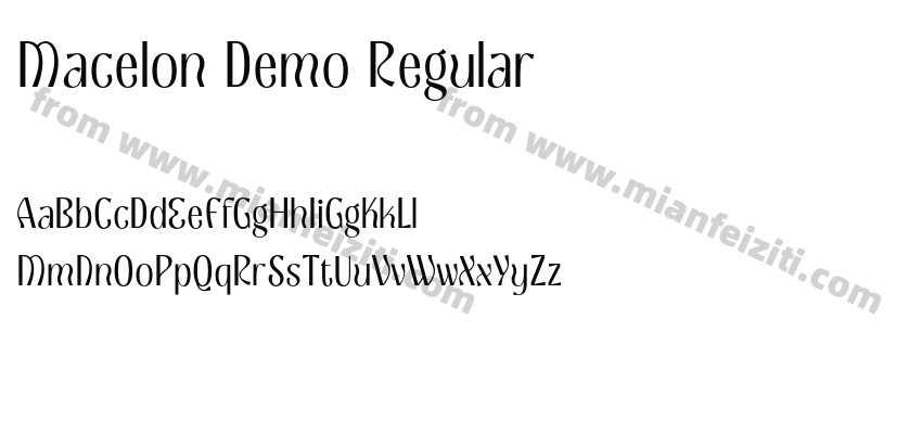 Macelon Demo Regular预览图2