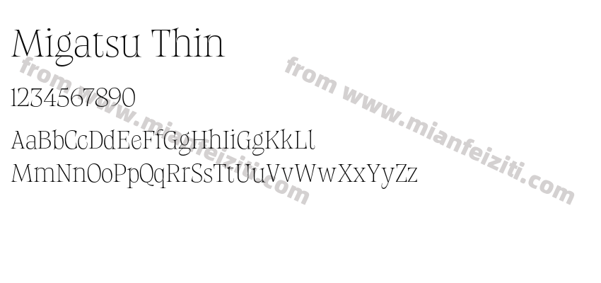 Migatsu Thin预览图2