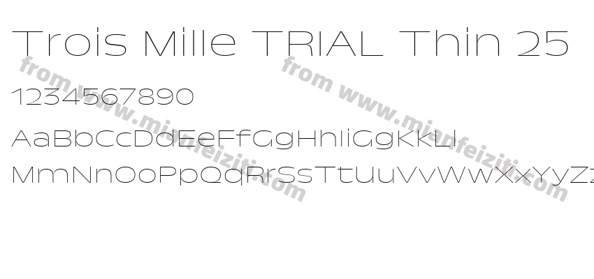 Trois Mille TRIAL Thin 25预览图2