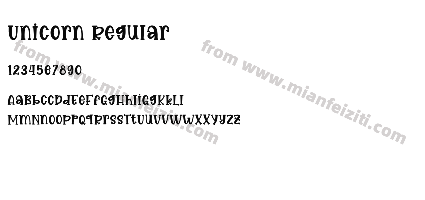 Unicorn Regular预览图2