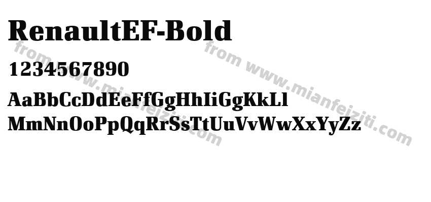 RenaultEF Bold预览图2