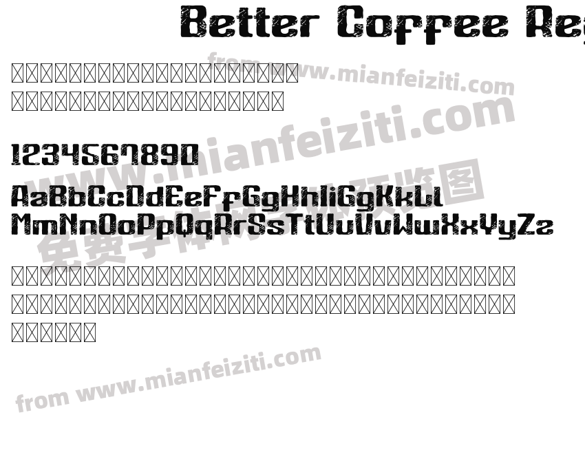 Better Coffee Regular预览图2