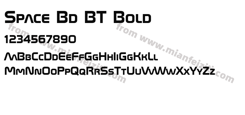 Space Bd BT Bold预览图2