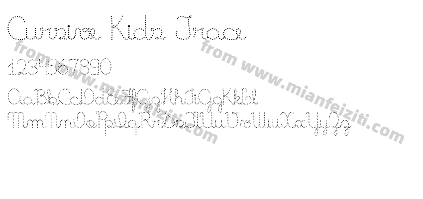 Cursive Kids Trace预览图2