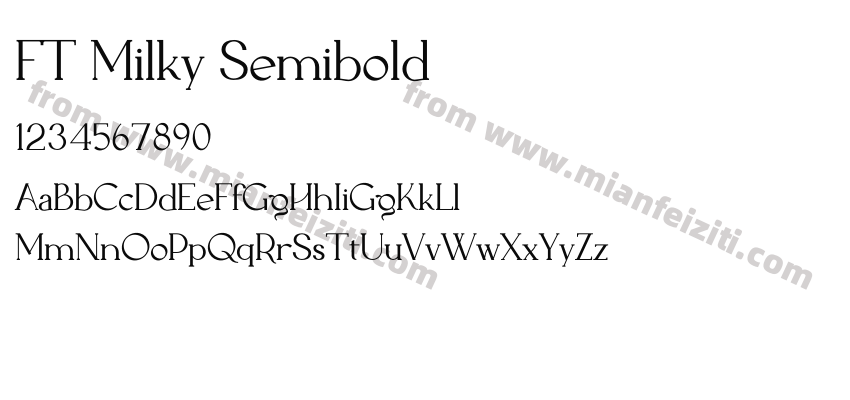 FT Milky Semibold预览图2