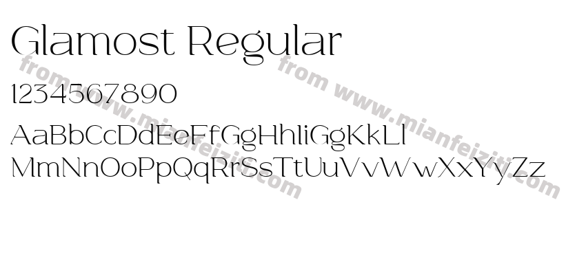 Glamost Regular预览图2