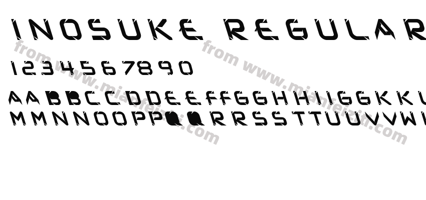 Inosuke Regular预览图2