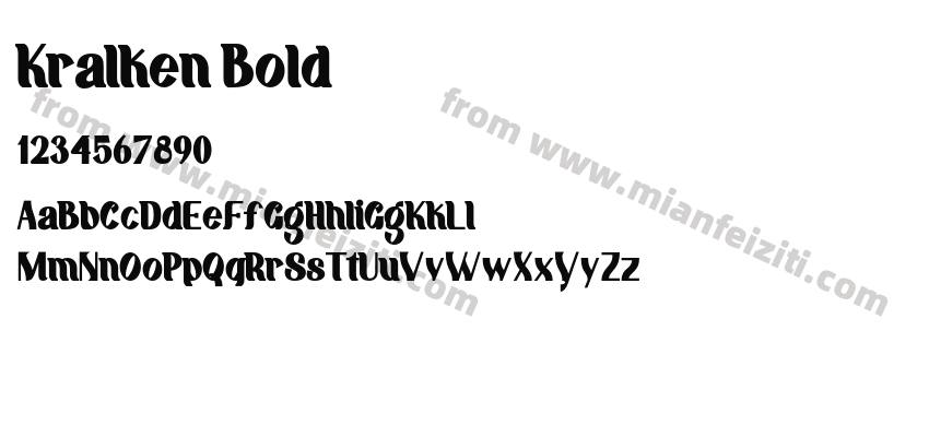 Kralken Bold预览图2