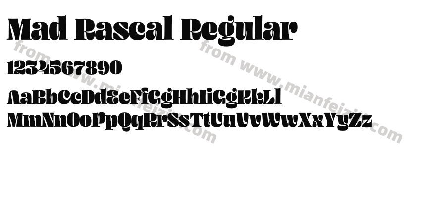 Mad Rascal Regular预览图2