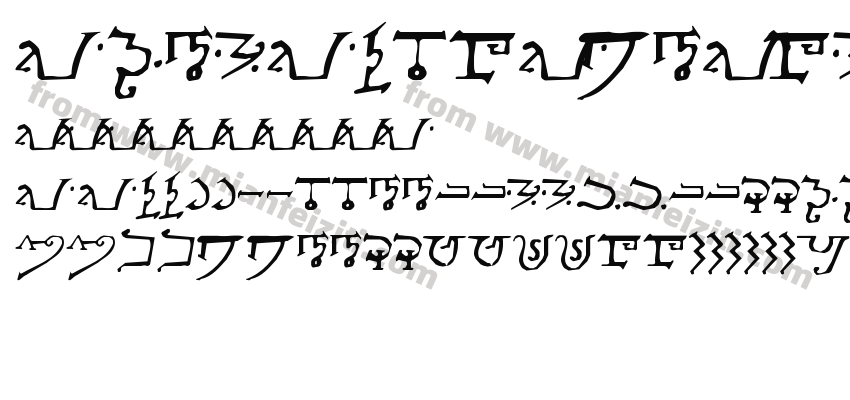 Alphabet-of-the-Magi字体预览