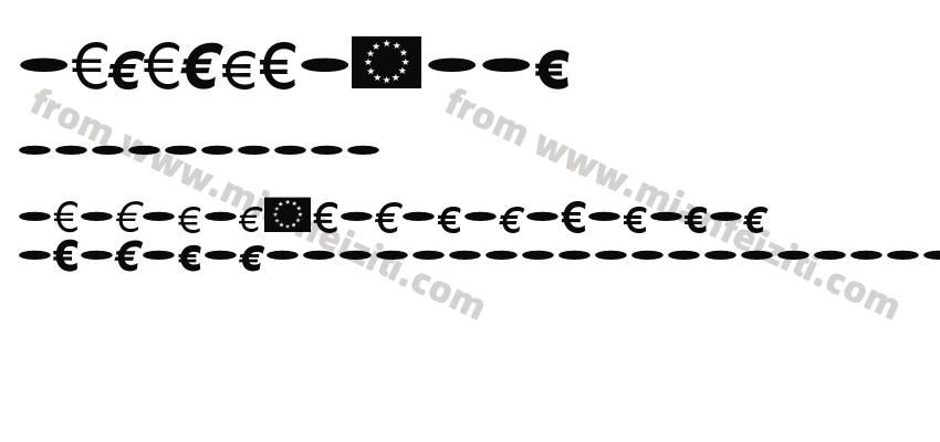 Balance-Euro字体预览