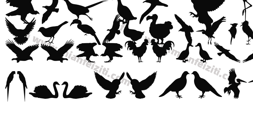 Birds of a Feather字体预览