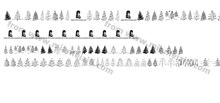 Christmas-Trees-Celebration字体预览