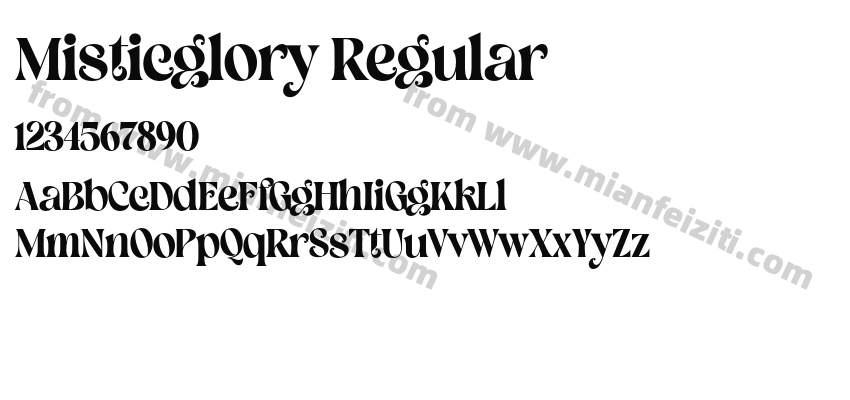 Misticglory Regular预览图2