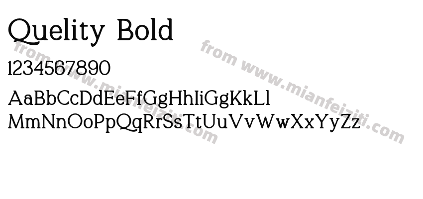 Quelity Bold预览图2