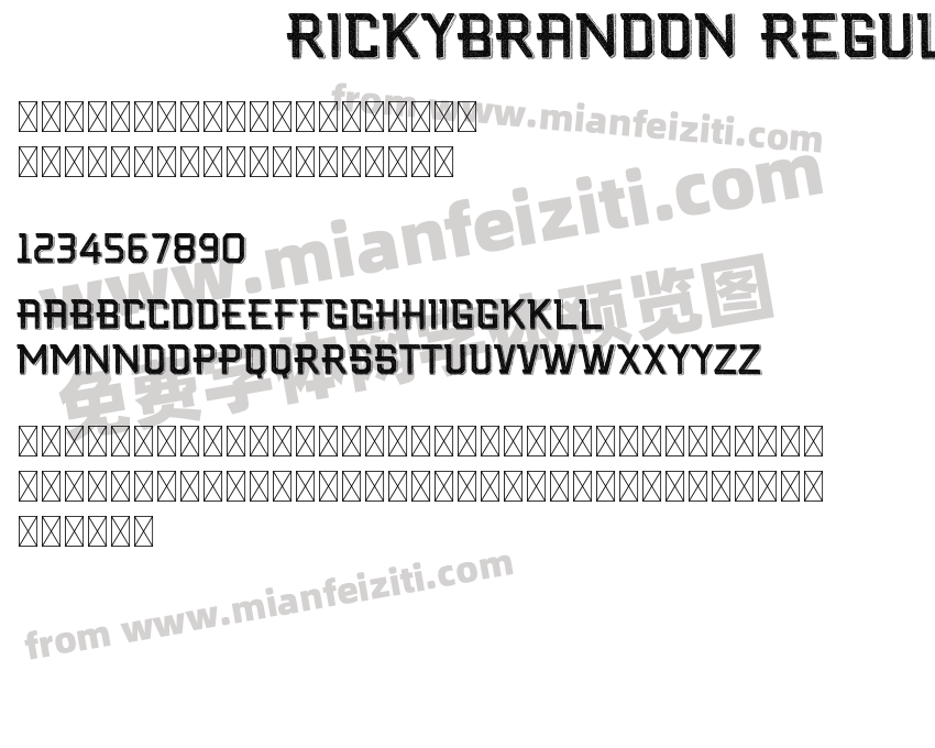 RICKYBRANDON Regular预览图2