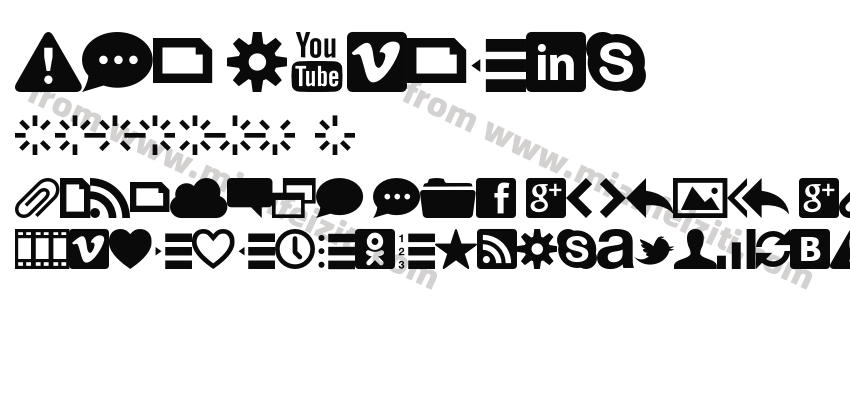 Web Symbols Regular预览图2