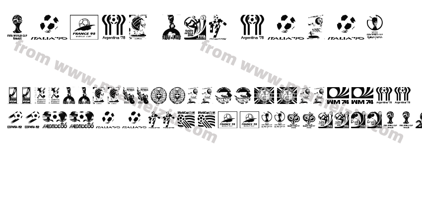 World-Cup-logos字体预览